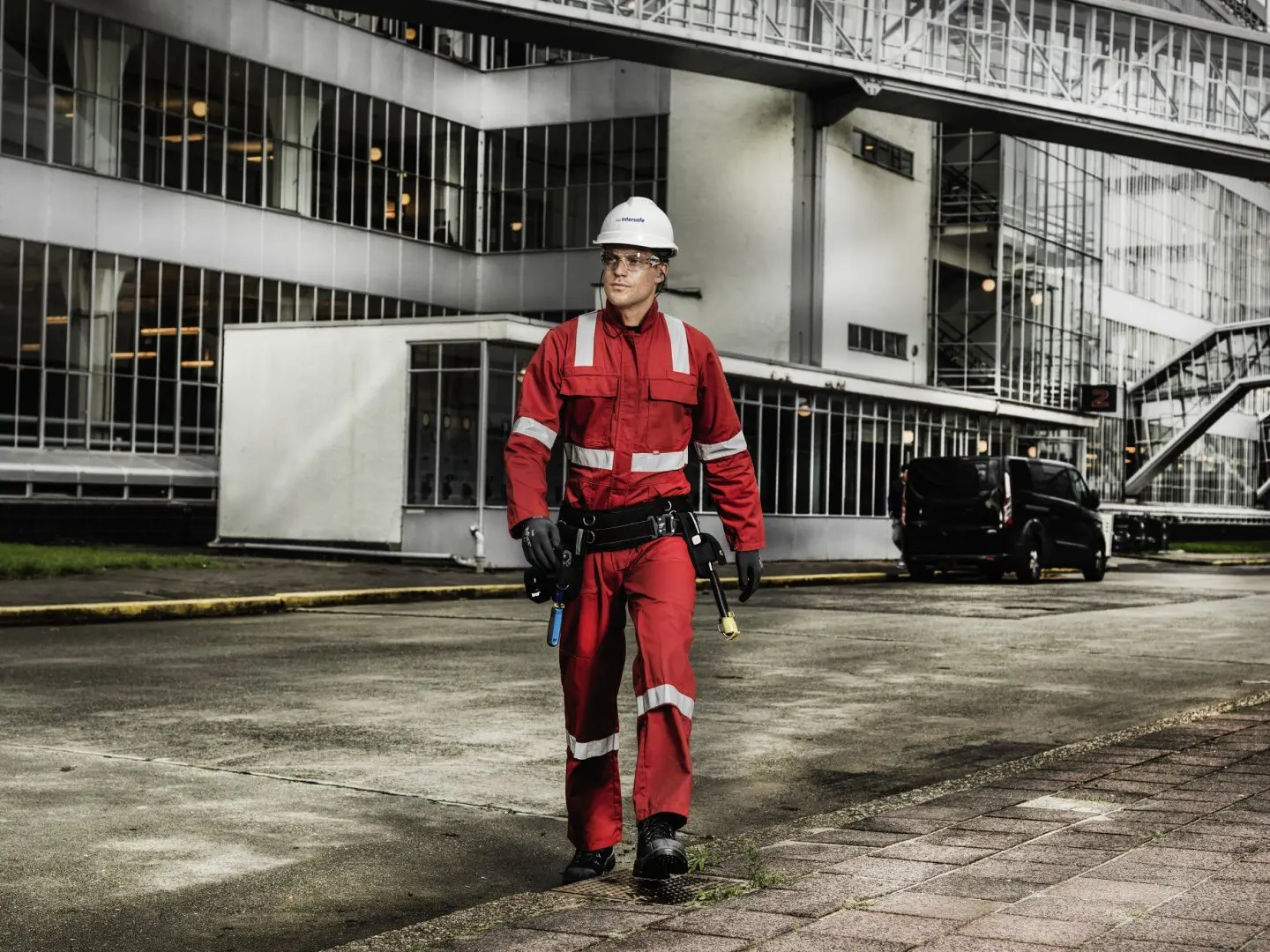 Foto van Intersafe man aan het werk