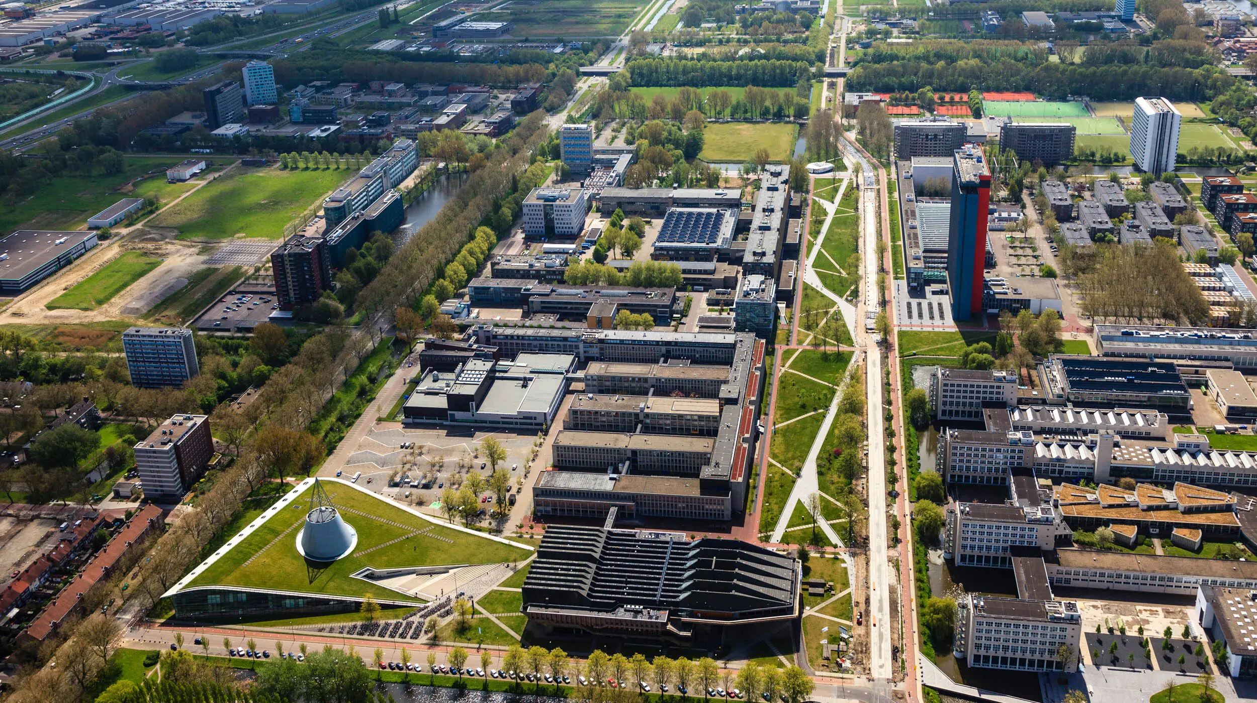 Foto van TU Delft Campus