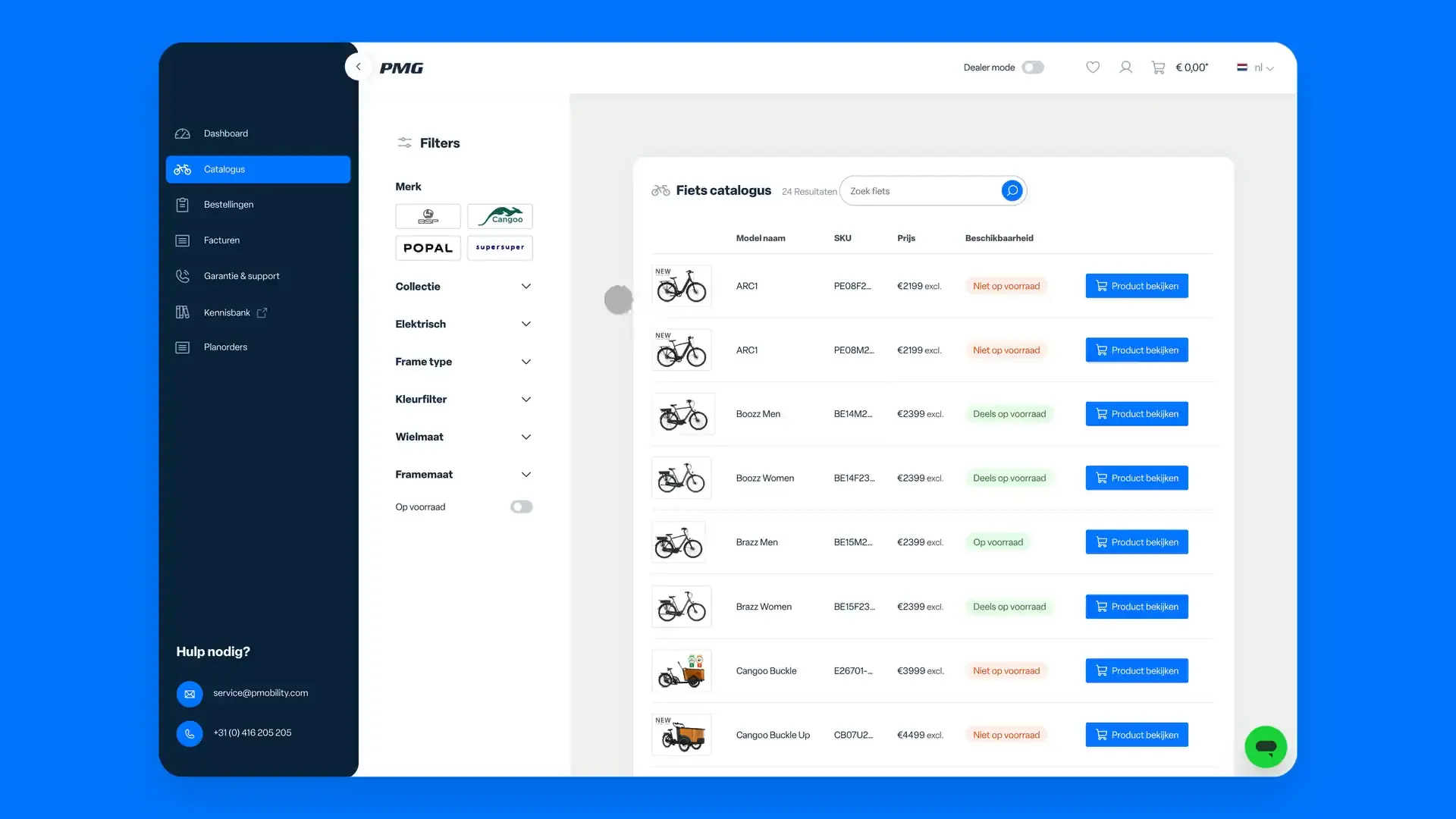 Thumbnail foto van PMG dashboard op computerscherm