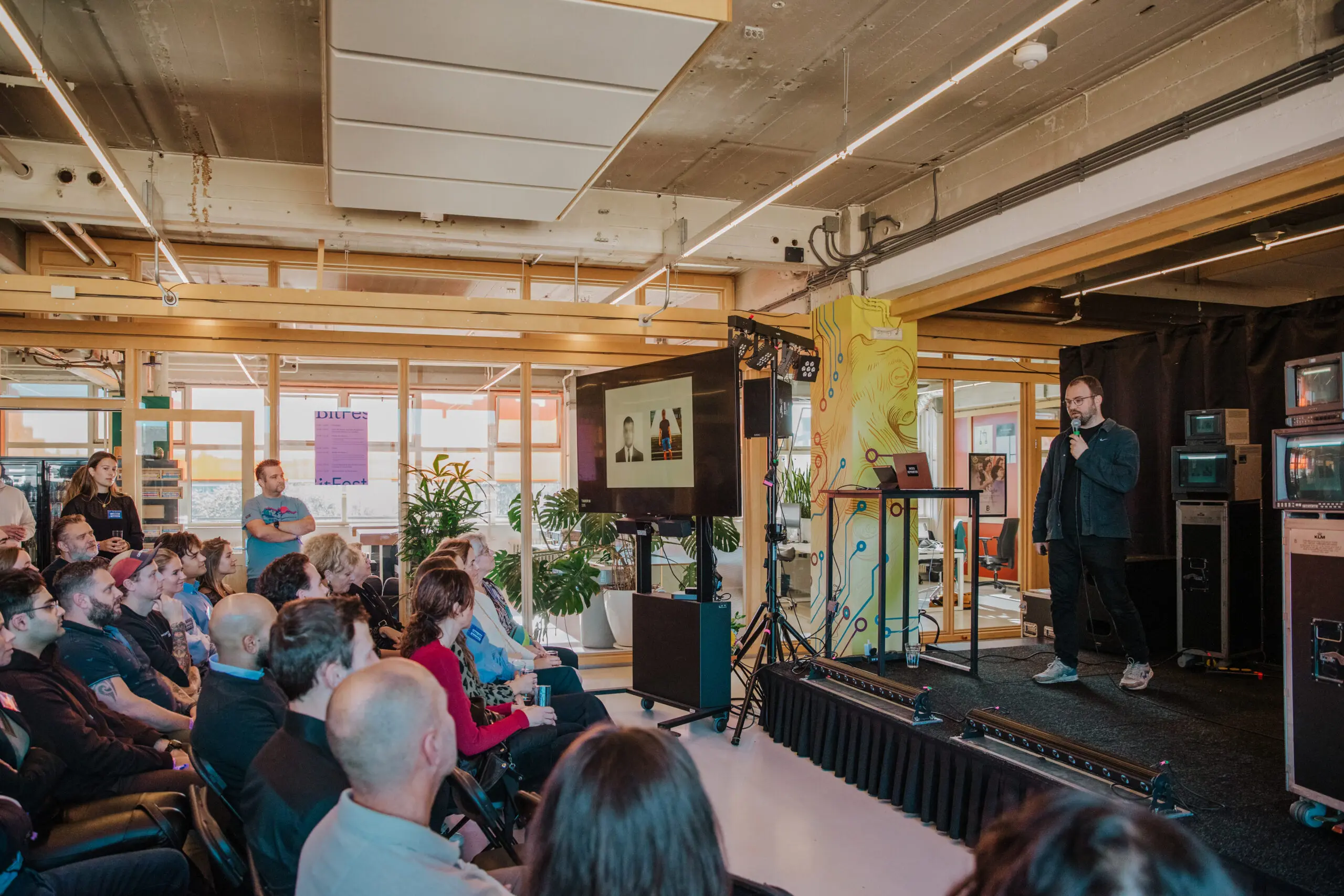 Dries Depoorter tijdens Bitfest