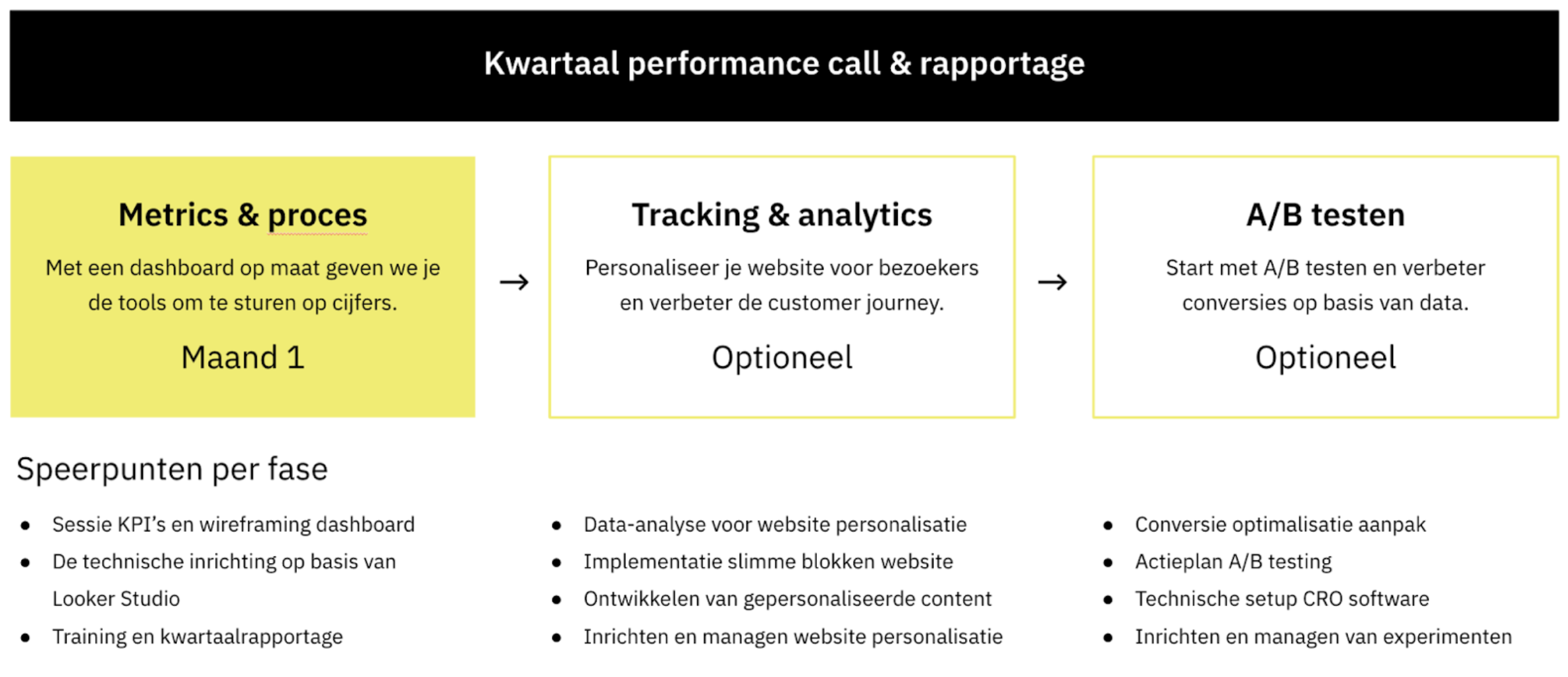 werkwijze van een web analytics bureau
